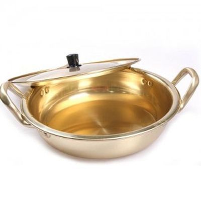대원 황색 전골냄비 22cm 전골팬 찌게 라면냄비 전골팬 라면냄비 경질냄비(WFLQKCH)