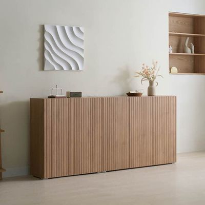 아도라퍼니처 뉴슬림 템바보드 도어 수납장 세트 1800