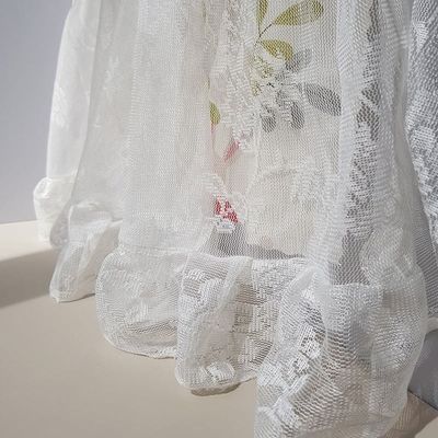 꽃무늬 침대 가림막 커튼 창문용 패브릭 15 2미터(WFMAEJ5)