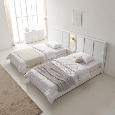 레브 서랍형 트윈침대 SS+SS 투인스매트리스(협탁1개)