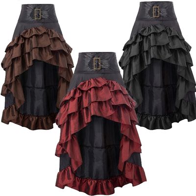 고딕 러플 하이로우 스커트(3color) 교복 학생복