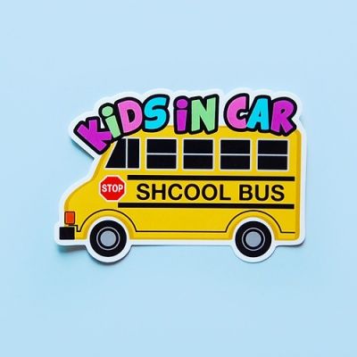 KIDS in CAR 스티커(스쿨버스)