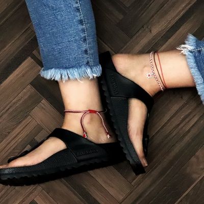 [탄생석 발찌] 리틀스타 탄생석 레드 & 화이트 발찌