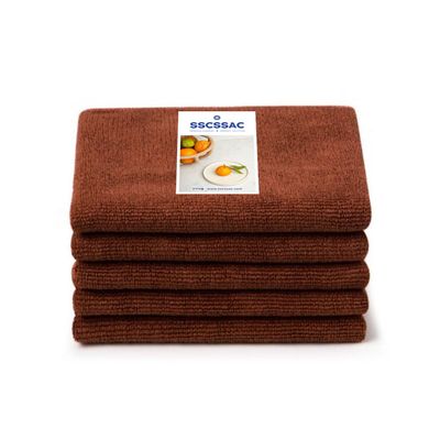 쓱싹 초극세사 카페행주 중 30x45 브라운 5개입