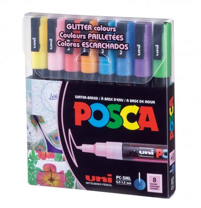 유니 포스카 마카 세트- PC-3ML  8색