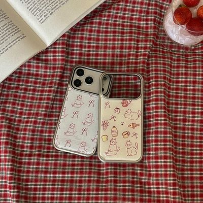 i like cat 디자인 [실버 에폭시 범퍼케이스]