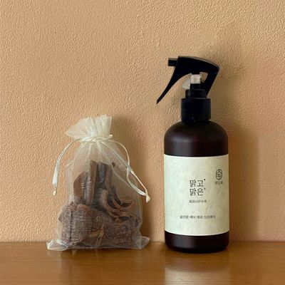 온다숲 계피수 룸스프레이 탈취제 250ml+계피큐브50g
