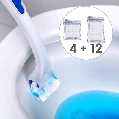 변기청소 솔 일회용 변기솔 변기브러쉬 16개 P332