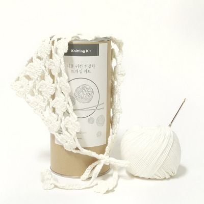 플라워 헤어커치프  - Knitting Kit