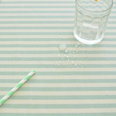 민트 스트라이프 방수식탁보(2인~10인용)
