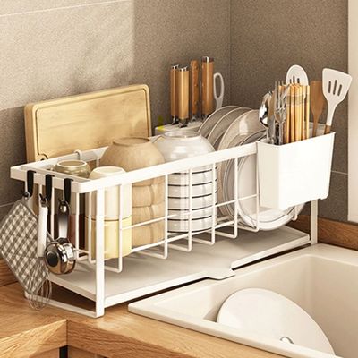 탄소강소재 2단 틈새 식기건조대(WFHE1L7)