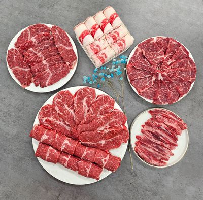 [음담] 수입산 소고기 한판 모둠세트 1kg 2팩