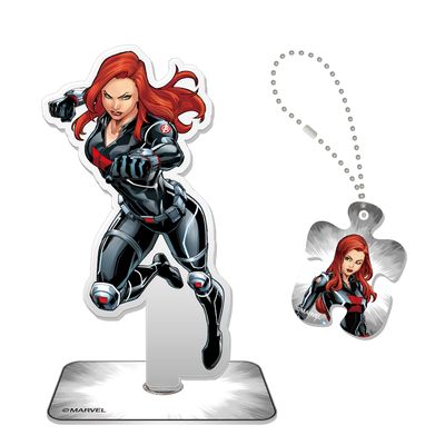 마블 어벤저스 블랙 위도우 아크릴 스탠드 퍼즐 키링