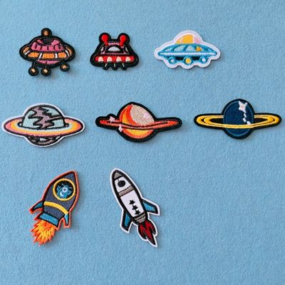 유니버스 로켓 자수 패치 와펜 (8종)