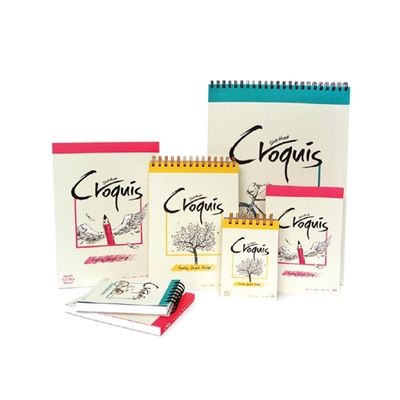 [삼원] 아트스퀘어 크로키북 상단스프링 제본형 80매