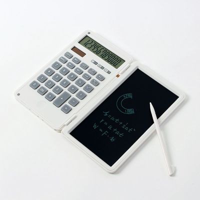 전자 메모 패드 계산기 폴딩 휴대용 화이트(WFLOV0G)