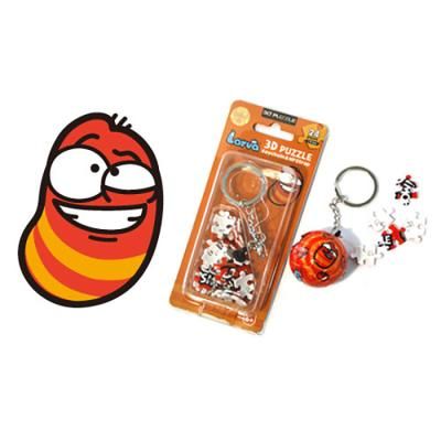 24피스 열쇠고리 퍼즐 - 라바 레드 (플라스틱)