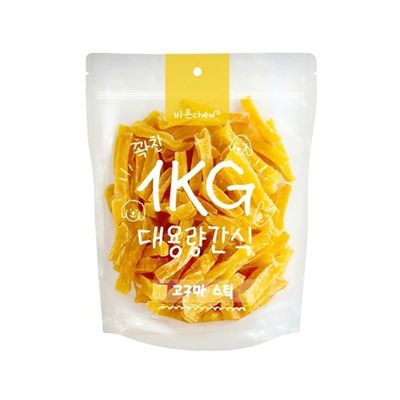 바른츄 고구마 스틱 1kg 강아지 대용량 가성비 간식(WFOMD5M)