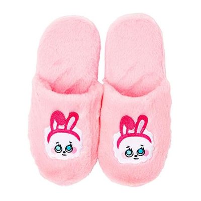 아트박스 실내용 보들 반슬리퍼_핑크비숑