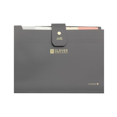 클레버 12분류 간편 도큐멘트화일(그레이) 분류화일