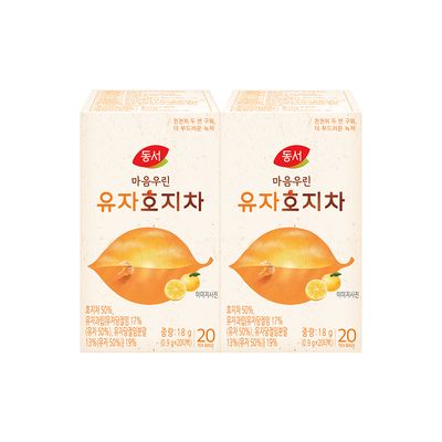 동서 마음우린 유자 호지차 40T