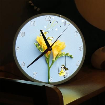 nf773-LED시계액자25R_꽃그네