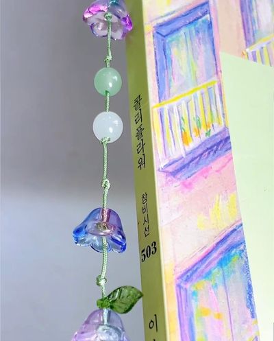 은방울꽃 비즈 책갈피 끈갈피 만들기 DIY 키트 재료