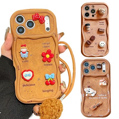 아이폰 17 16 프로 맥스 레진 스트랩 물결 케이스