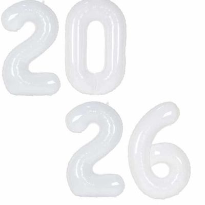 대화이트2026풍선 새해파티장식 숫자은박풍선(WFPEIY9)