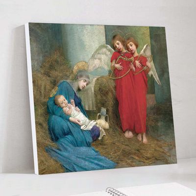 마리안 스톡스 - 아기 예수를 기쁘게 맞이하는 천사들