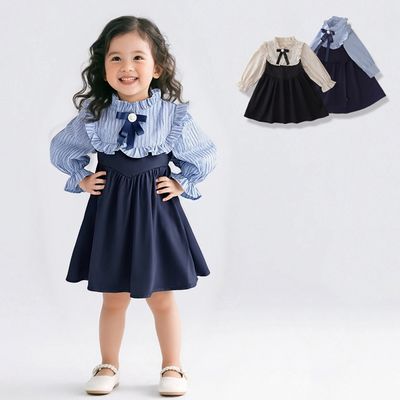 벨라리본 블라우스 여아동 원피스 205995