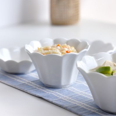 플로렌스 유광 화이트 도자기 공기 1p  