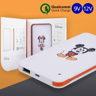 [디즈니정품] 디즈니 고속충전 퀵차지 보조 배터리 10000mAh 9V 12V