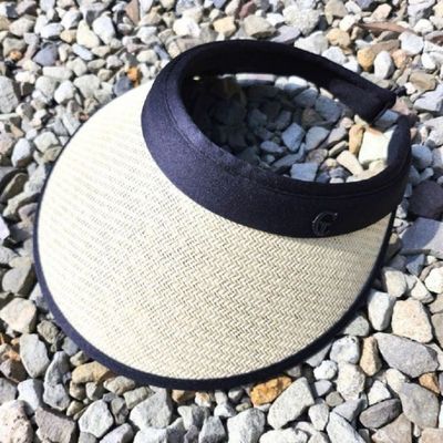 밀짚 여자 모자 선캡 여름 썬캡 베이지(WFLTT3L)