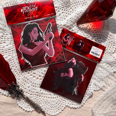 레드트리거 인물 사각스티커 - 바네사