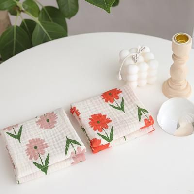요이꽃 이중거즈 손수건