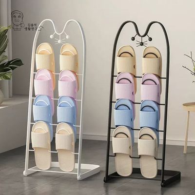 슬리퍼 거치대 실내화 정리대 걸이 스탠드형 철제 