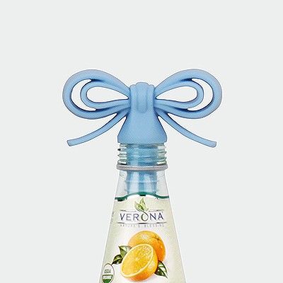 Ribbon Wine Stopper - Sky Blue