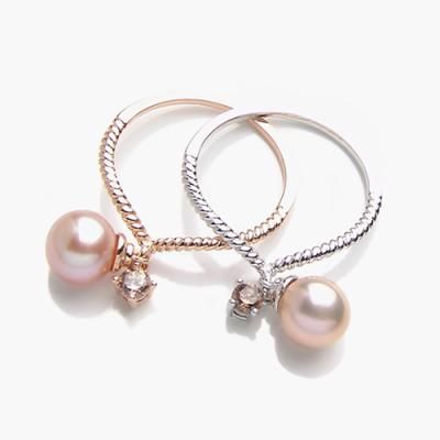 제이로렌 R0241 파리의연인 V라인 꽈배기 실버반지