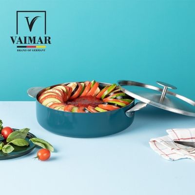 바이마르 퍼스널 컬러 통삼중 스탠 세라믹 냄비24전골