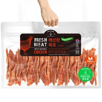 조이스픽 깨끗한육포 바삭 닭가슴살 벌크형 390g