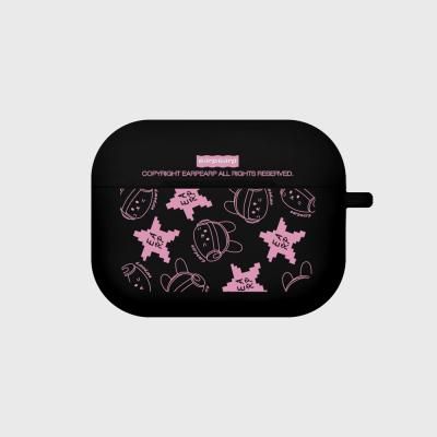 BANA FACE PATTERN-BLACK(에어팟프로-컬러젤리)