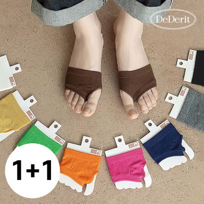 [데데리트]1+1 무지 발가락 타비 쪼리 양말 삭스