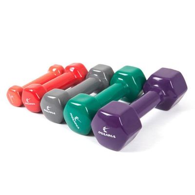 아이워너 PVC컬러아령 0.5~3kg 여성 미용아령 홈트