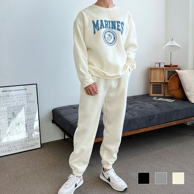여성 마린스 남자 기모 맨투맨 트레이닝 조거 세트
