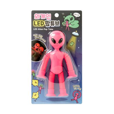 아트박스 외계인 LED팝튜브 핑크