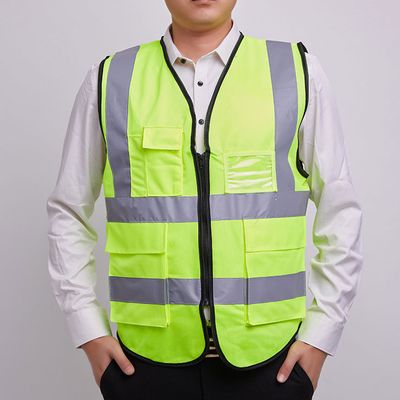 안전 작업 형광 야광 망사 반사 조끼 근무 복 상의