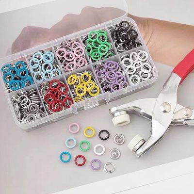 브링 똑딱이 컬러 단추 수선 펜치 리필 공구 DIY 세트