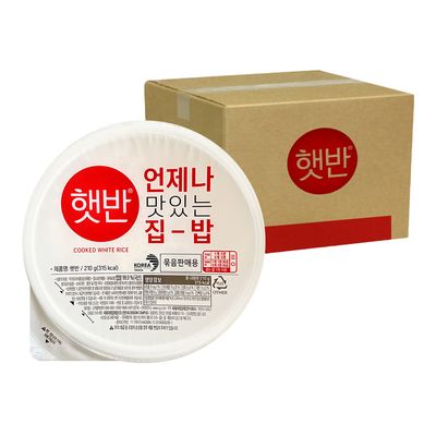 CJ 햇반 백미 210g 12개/24개/36개 (택1)