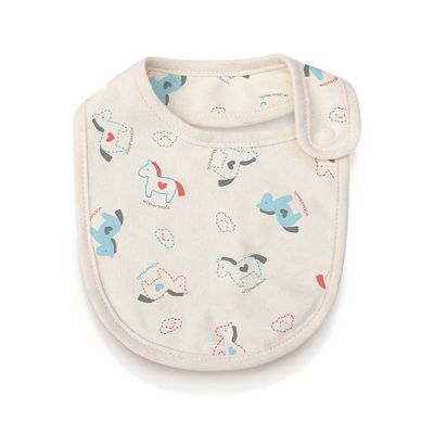 오가닉 신생아 턱받이_구름하트말